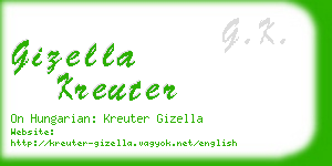 gizella kreuter business card